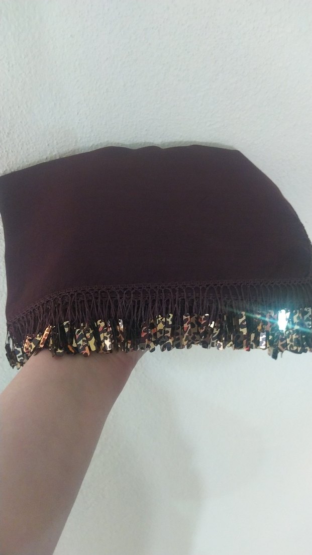 Kahverengi Fırfırlı Bohem Kadın yazma - Görsel 2