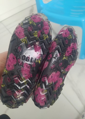 Mor Çiçek Desenli Dolgu Topuklu Kadın Babet - Görsel 3