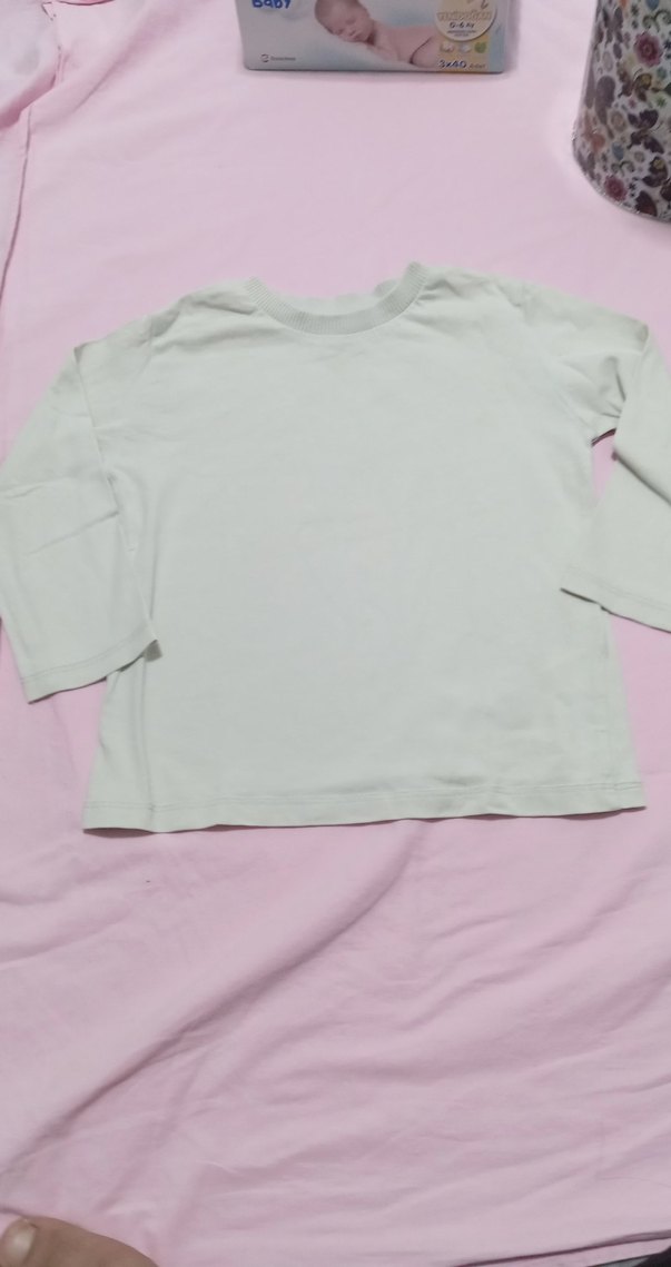 Beyaz Çocuk Uzun Kollu Atlet - Görsel 2