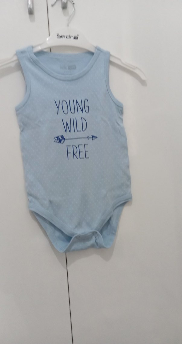 Mavi Kolsuz Bebek Body - Görsel 2