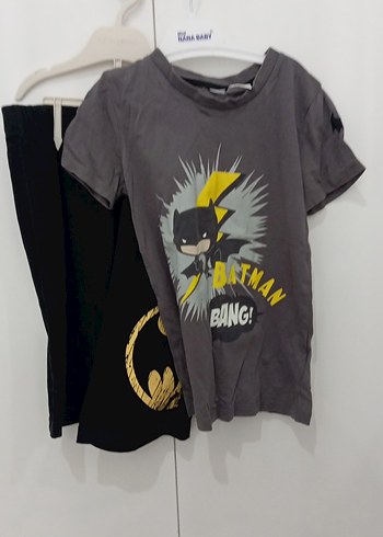 Batman Baskılı Gri Erkek Tişört