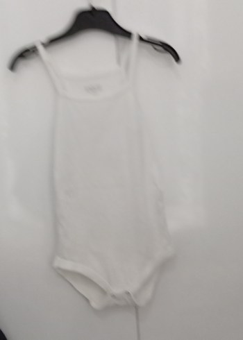 Bebek Kız Beyaz Kolsuz Body - Görsel 2