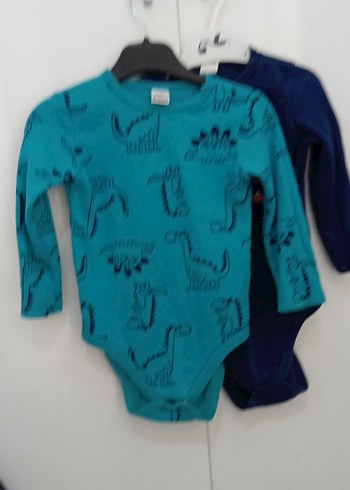 Uzun Kollu Erkek Bebek Baskılı Body - Görsel 3