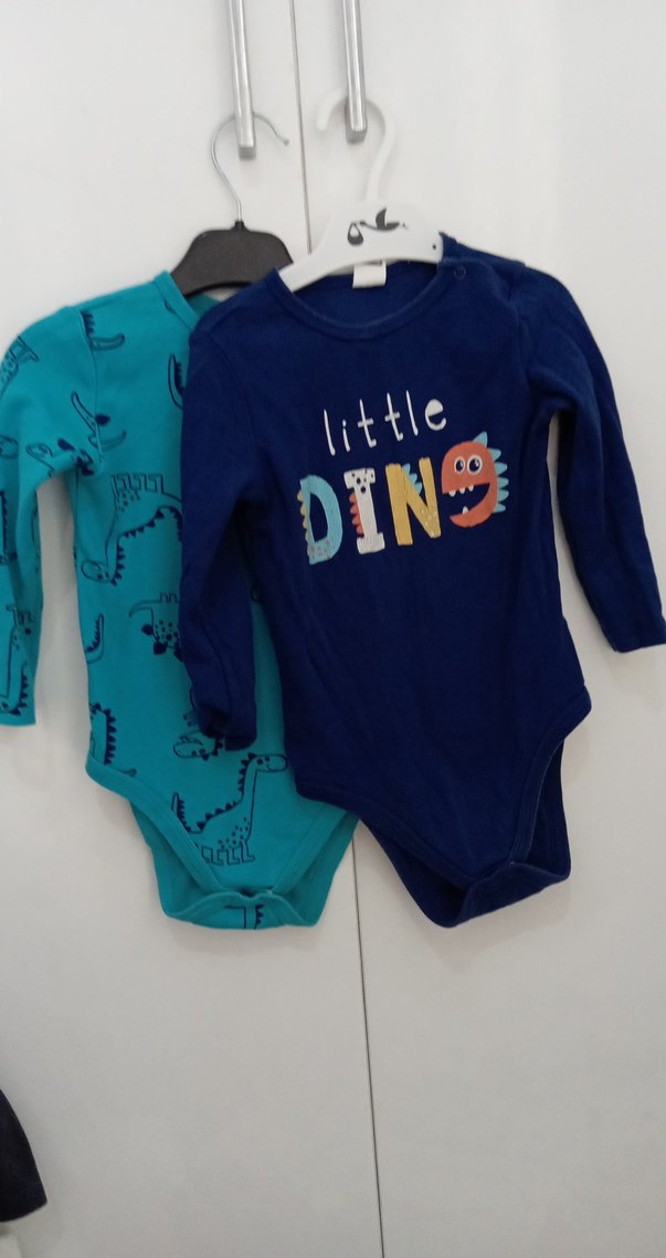 Uzun Kollu Erkek Bebek Baskılı Body - Görsel 2