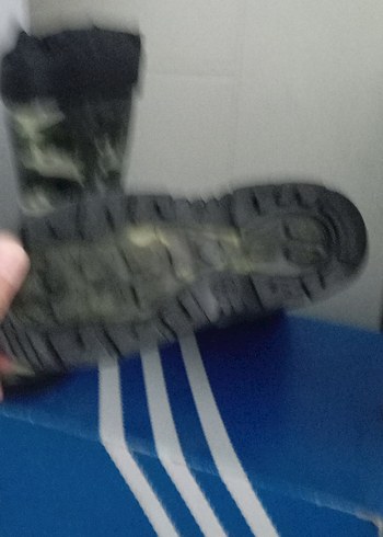 26 Beden Erkek Çocuk Kamuflaj Desenli Lastik Bot