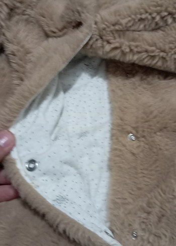 Kahverengi Kürklü Bebek Kız Tulumu - Görsel 5