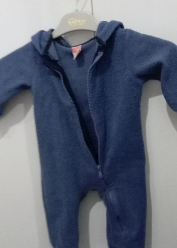 Mavi Örgü Bebek Tulumu - Görsel 3