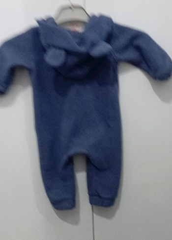 Mavi Örgü Bebek Tulumu - Görsel 2