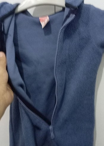 Mavi Örgü Bebek Tulumu - Görsel 4