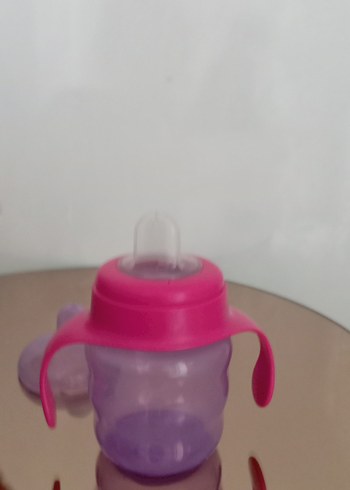 Pembe Bebek Biberonu Kulplu - Görsel 2