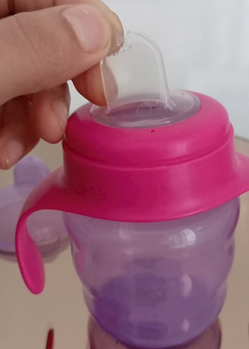 Pembe Bebek Biberonu Kulplu - Görsel 3
