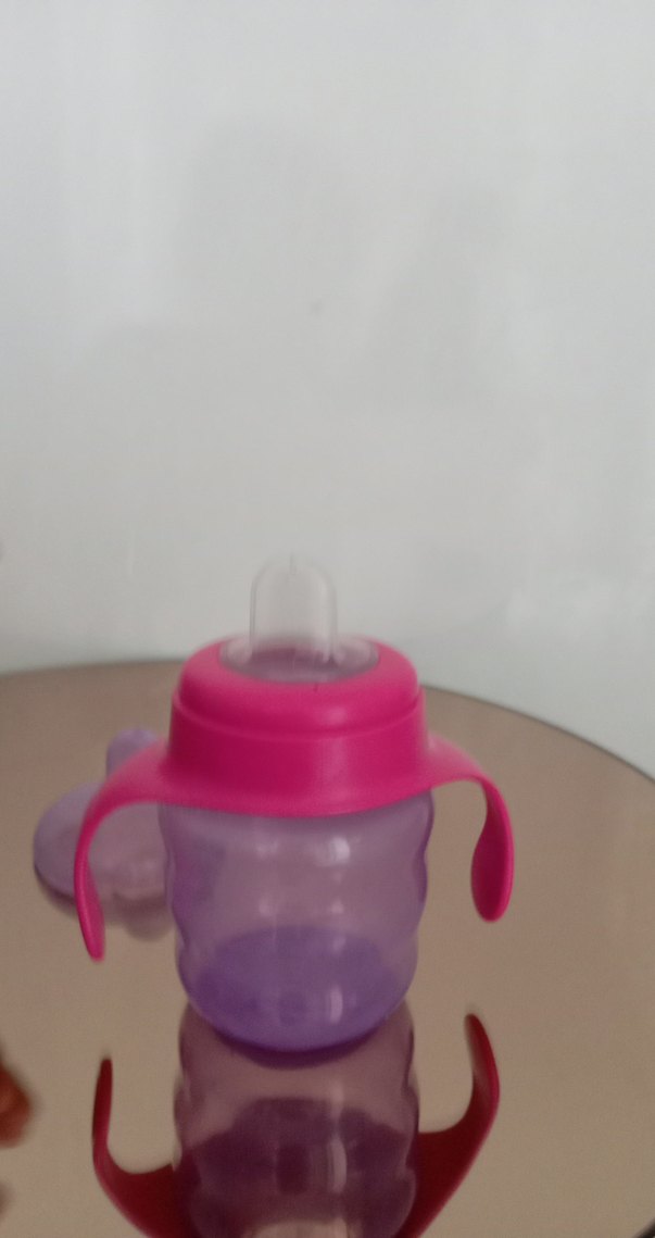 Pembe Bebek Biberonu Kulplu - Görsel 2