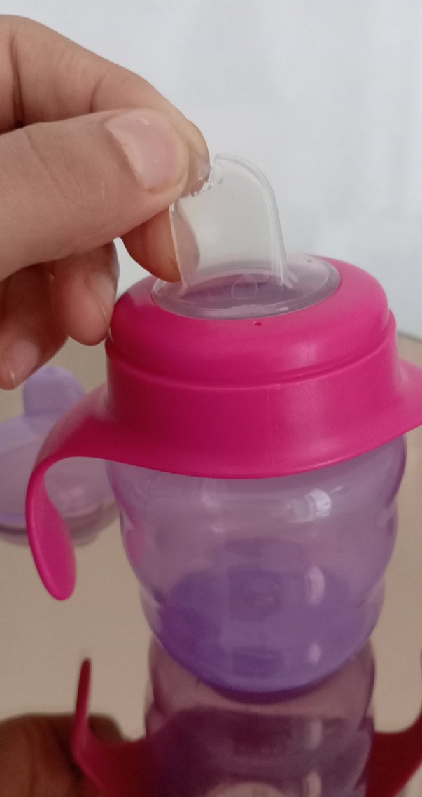 Pembe Bebek Biberonu Kulplu - Görsel 3