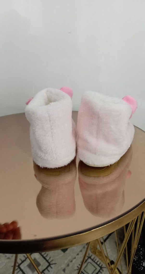 Kız Çocuk Renkli Nakışlı Sıcak Ev Terliği - Görsel 3