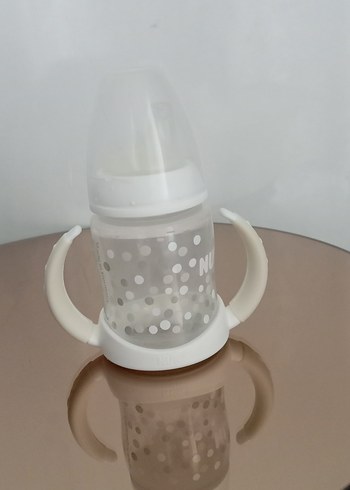 Beyaz Kulplu Bebek Biberonu - Görsel 2
