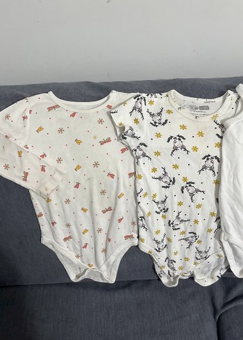 Bebek Erkek Kolsuz Beyaz Pamuklu Body - Görsel 2