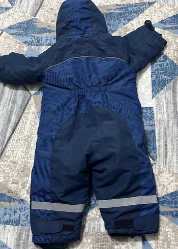Lacivert Fermuarlı Bebek Kayak Tulumu - Görsel 2