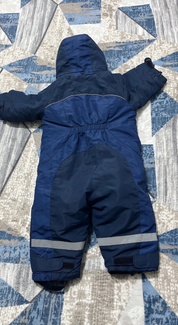 Lacivert Fermuarlı Bebek Kayak Tulumu - Görsel 2