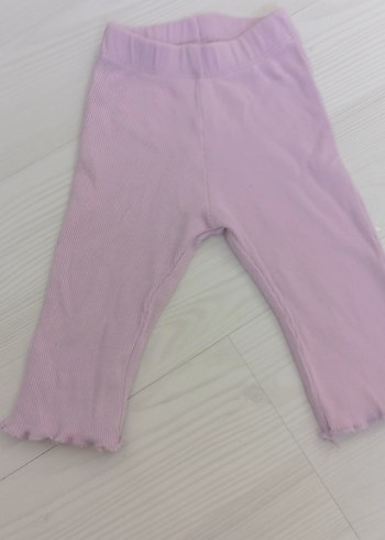 HelloBaby Kız Çocuk Lila Fitilli Triko Tayt