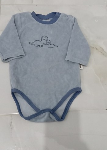 Gri Uzun Kollu Bebek Body - Görsel 2