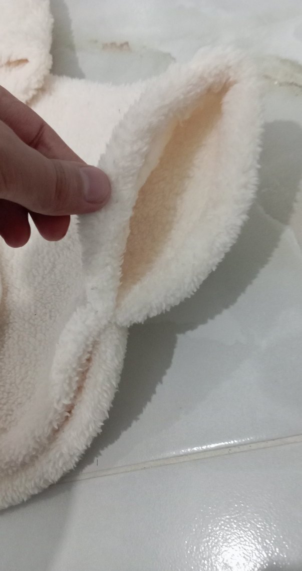 Kız Çocuk Beyaz Kapüşonlu Poncho - Görsel 3