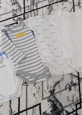 Uzun Kollu Pamuk Bebek Body Seti - Görsel 5