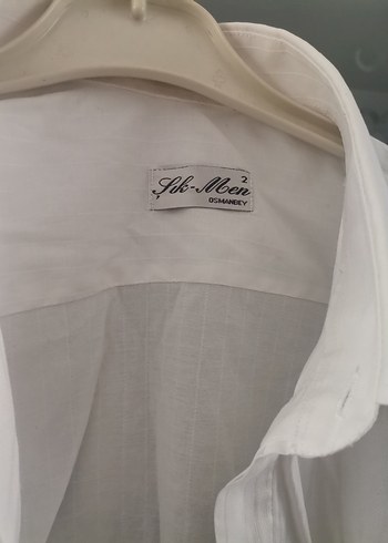 Erkek Beyaz Keten Gömlek Düğmeli - Görsel 2