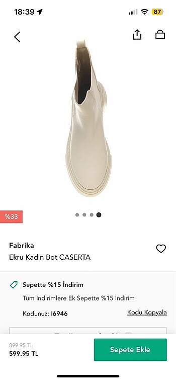 38 Beden ten rengi Renk Fabrika bot