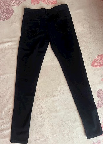 Diğer Siyah slim Fit Kadın Kot Pantolon orta bel
