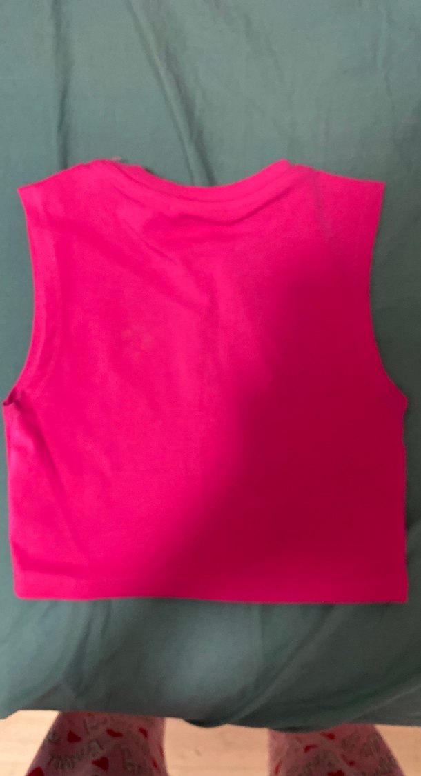 Dilvin pembe crop top. - Görsel 2