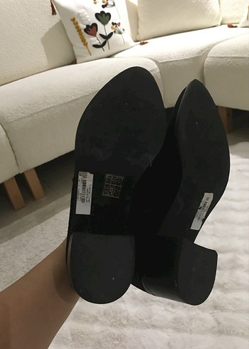 Siyah Süet Kadın Topuklu Bot - Görsel 6