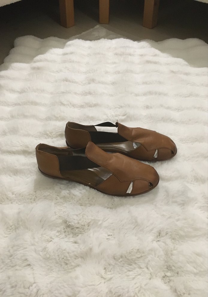 Kadın Kahve reng   Deri  Sandalet - Görsel 2