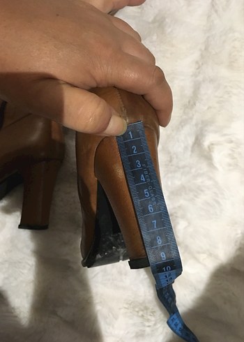 Hotiç Deri Kadın Dizüstü Çizme Tokalı Topuklu - Görsel 6