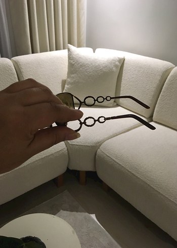 Kahve rengi  Parlak Tokalı Kadın Gözlüğü - Görsel 6