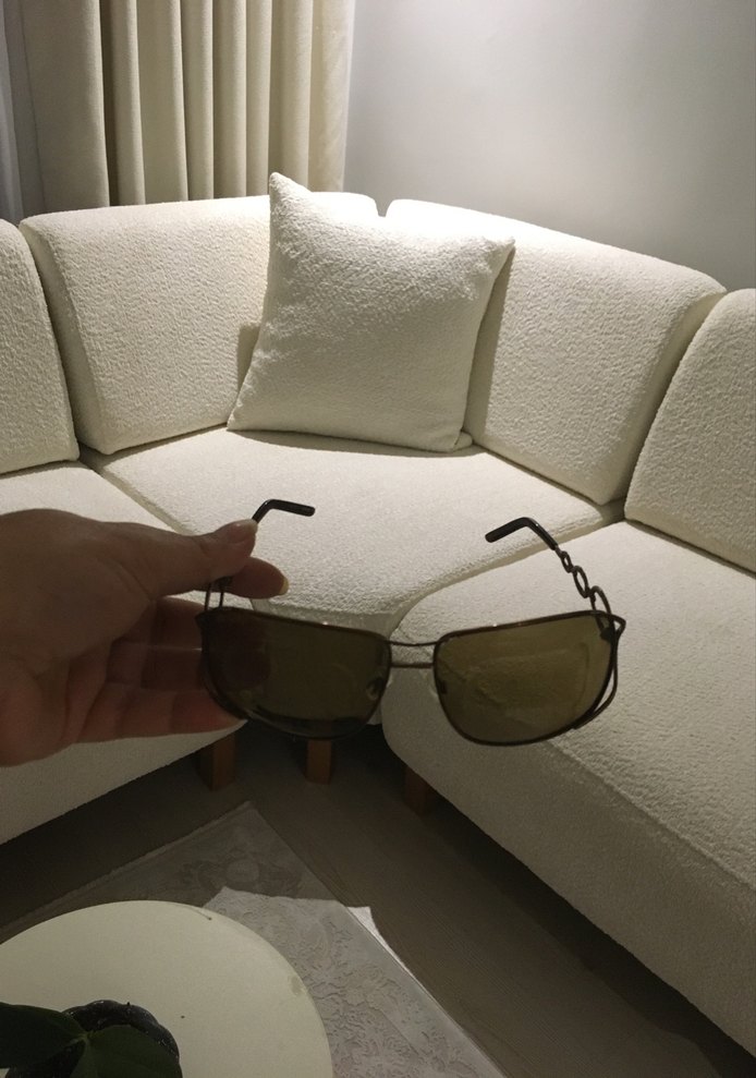 Kahve rengi  Parlak Tokalı Kadın Gözlüğü - Görsel 4