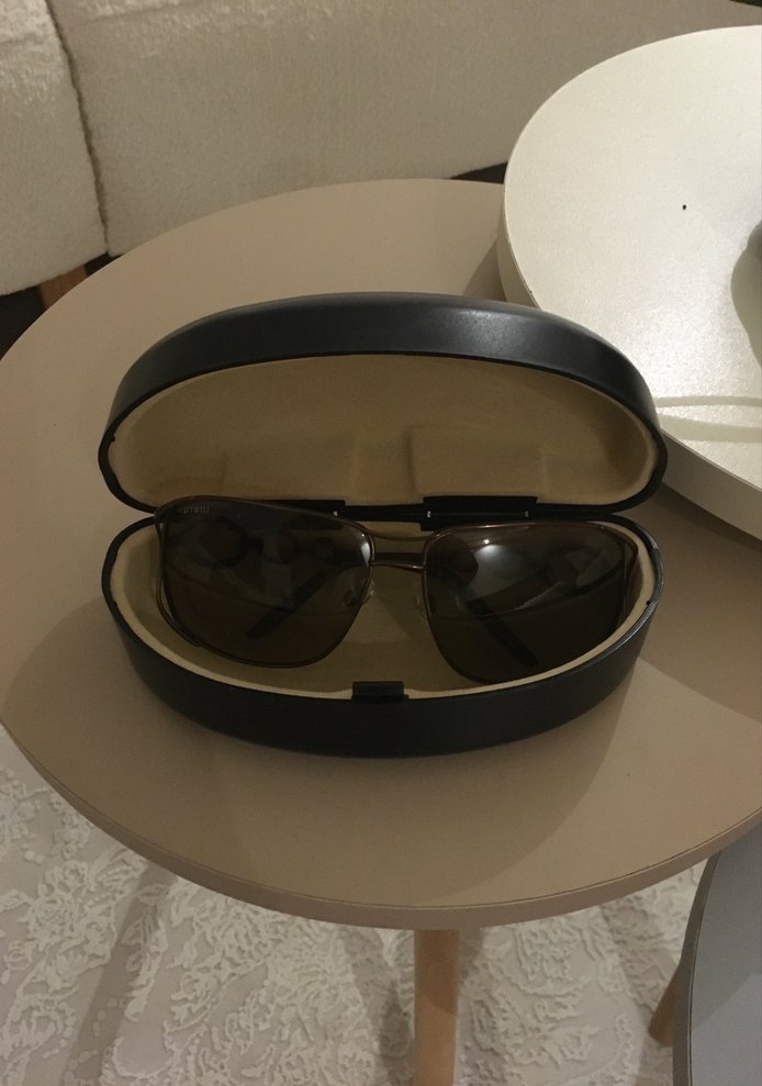 Kahve rengi  Parlak Tokalı Kadın Gözlüğü - Görsel 2