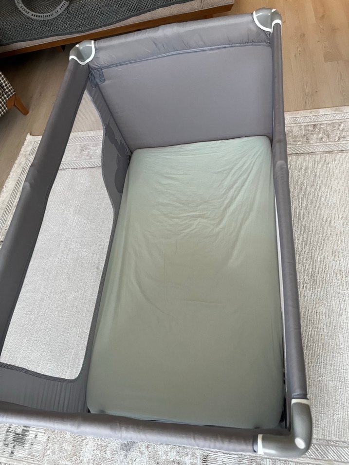 Gri Oyun Parkı Yatak hiç kullanılmadı yepyeni - Görsel 2