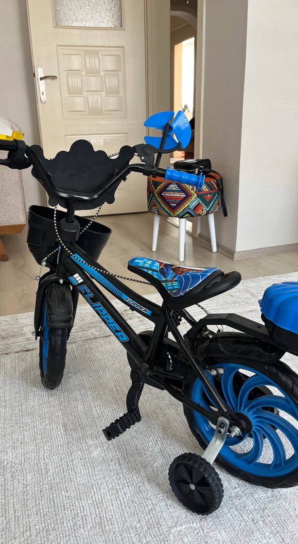 Renkli Mavi Çocuk Üç Tekerlekli Bisiklet - Görsel 3