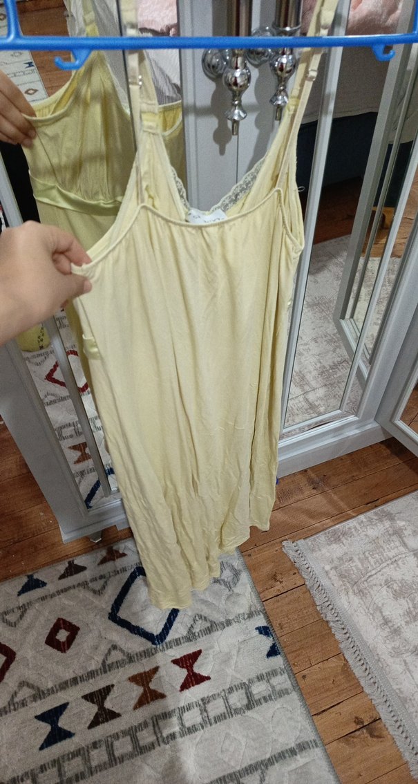 Catherines sarıMidi Hamile ve Emzirme Gecelik - Görsel 4