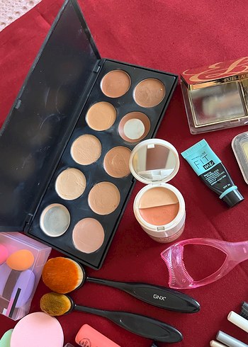 Çeşitli Makyaj Ürünleri Seti - Pembe Tonlar - Görsel 3