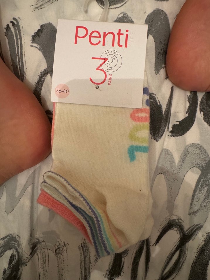 Penti Kadın Renkli Pamuklu Çorap Seti - Görsel 2