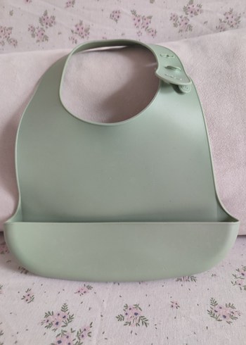 silikon  pastel Yeşil Bebek Önlüğü - Görsel 4