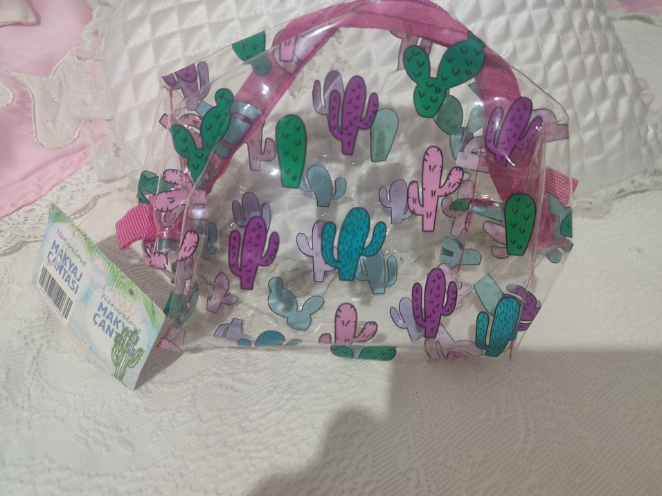 Renkli Baskılı Bohem Kadın Makyaj Çantası - Görsel 2