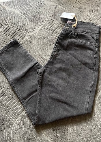 Diğer Koyu Antrasit Denim Jean
