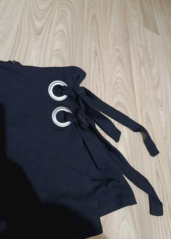 LC Waikiki Kemer Detaylı Siyah Mini Etek