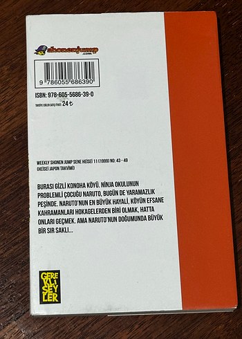 Naruto 1. Cilt manga - Görsel 2