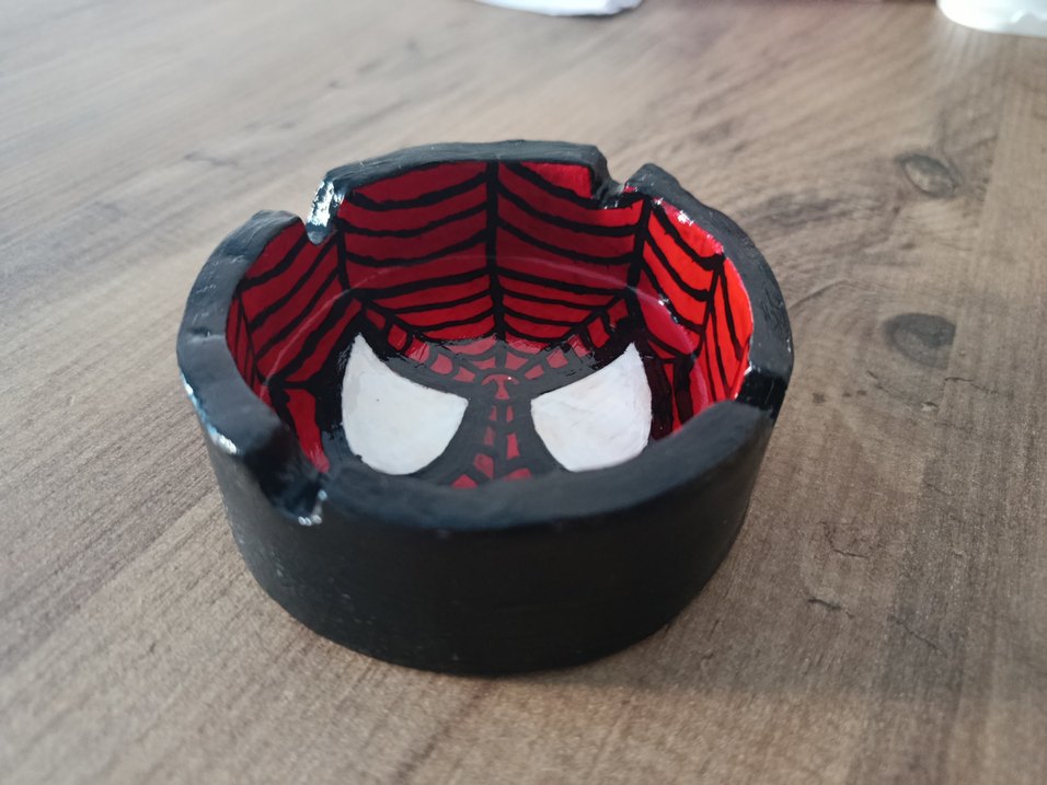 El Yapımı Spider-Man Küllük — görsel 2/2
