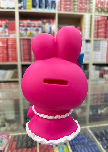 Pembe Sevimli Tavşan Figürlü Kumbara - Görsel 2