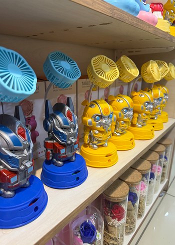 Renkli Masaüstü Transformers Figürlü Mini Vantilatör - Görsel 2