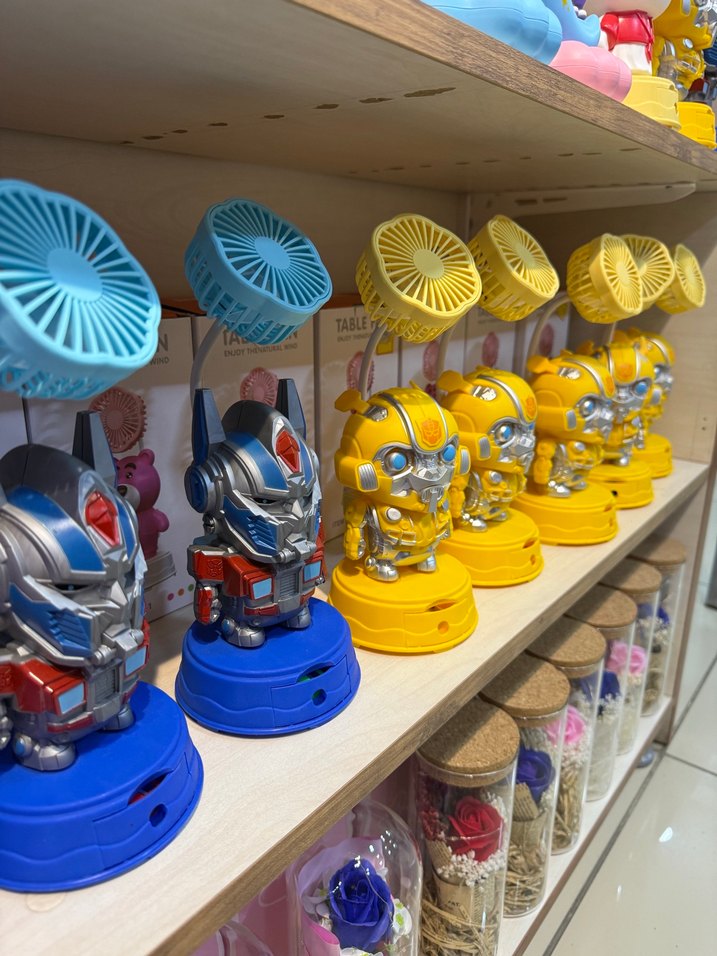 Renkli Masaüstü Transformers Figürlü Mini Vantilatör - Görsel 2